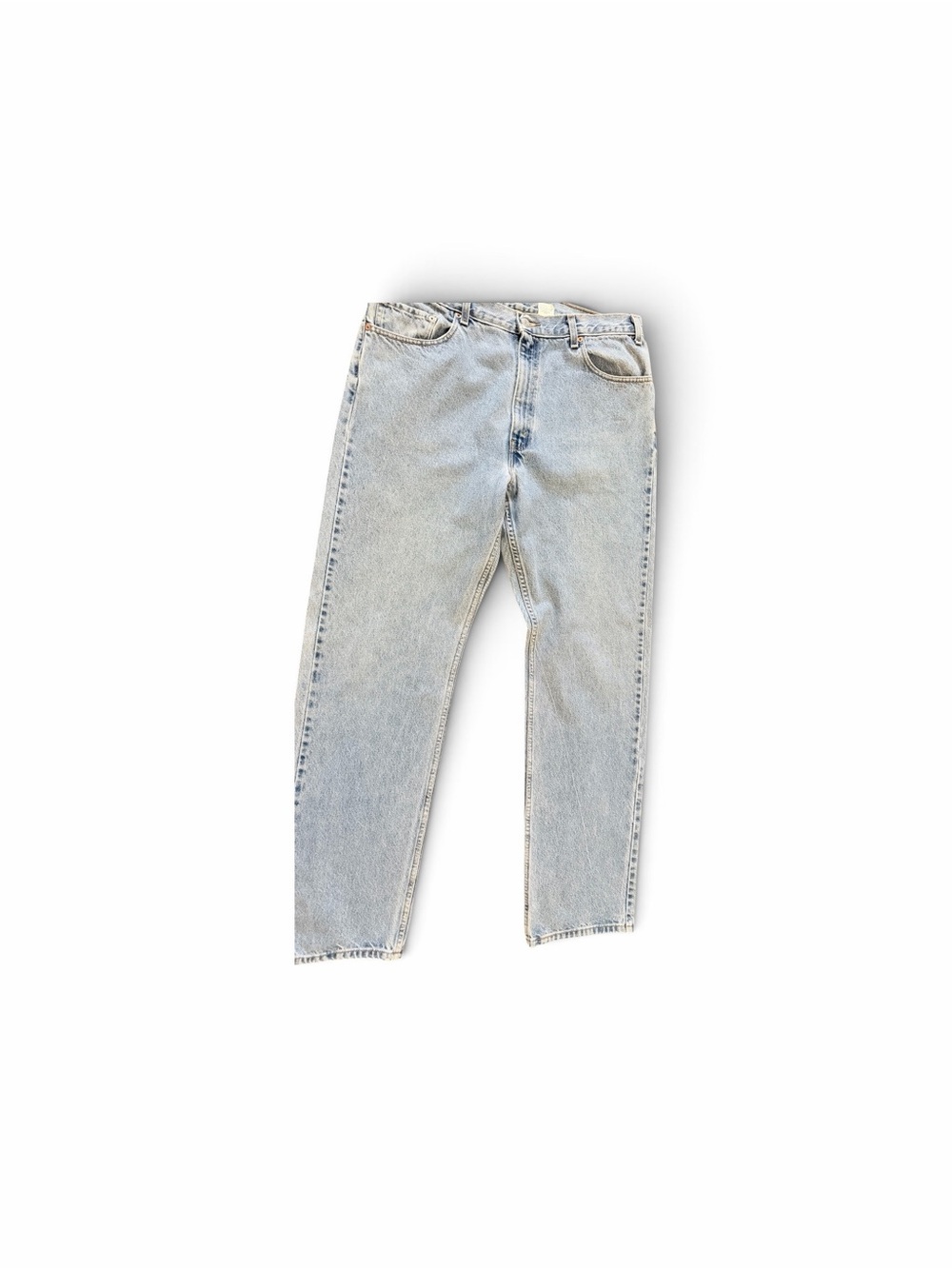 VINATGE 505Levi’s Men’s Light Wash Light Blue Straight Button Jeans 38W ,34L - Picture 3 of 7